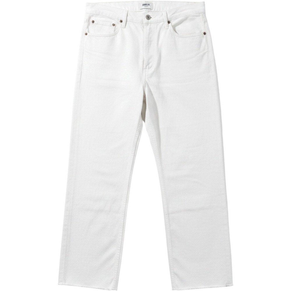 AGOLDE 90's Crop Jeans White High Rise Straight Leg Organic Cotton Size 30